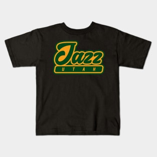 Utah Jazz Basketball 01 Kids T-Shirt